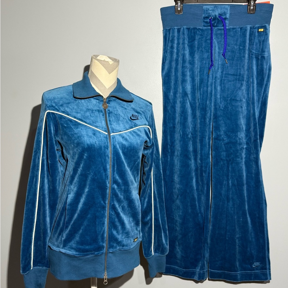 Nike Set Blue Velour Tracksuit